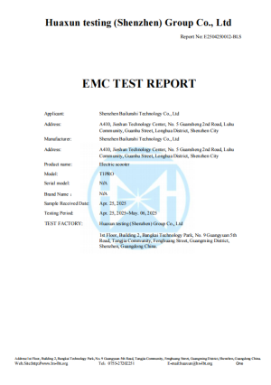EMC TEST REPORT